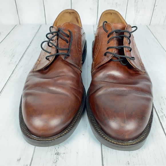 Johnston & Murphy Passport Mens Oxfords Size 10 Brown Leather 20-1350 Shoes - Picture 2 of 9